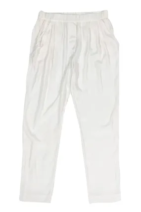 3.1 Phillip Lim - Ivory Silk Joggers Sz 8