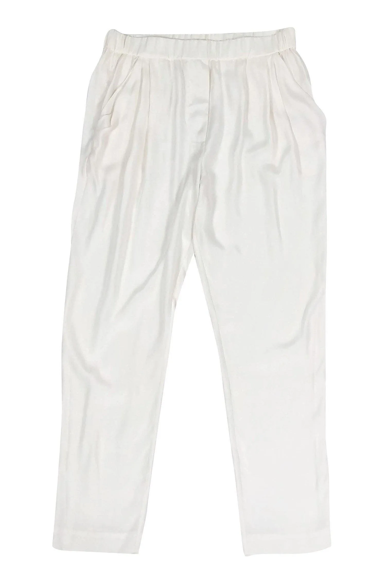 3.1 Phillip Lim - Ivory Silk Joggers Sz 8