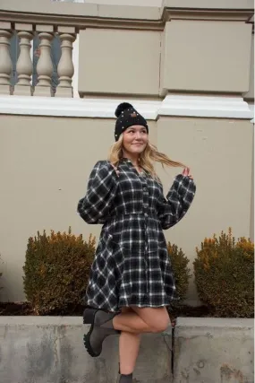 Andrea Plaid Flannel Dress