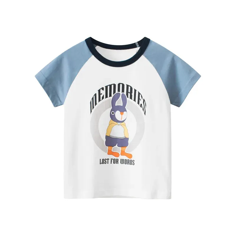 Baby Boy 2-8T Summer Short Dinosaur Graphic Tees