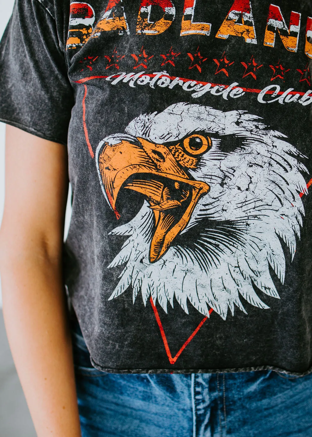 Badlands Moto Club Crop Tee