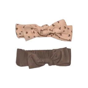 Bamboo Headbands 2 pack (Doodle Hearts Print/Antler)