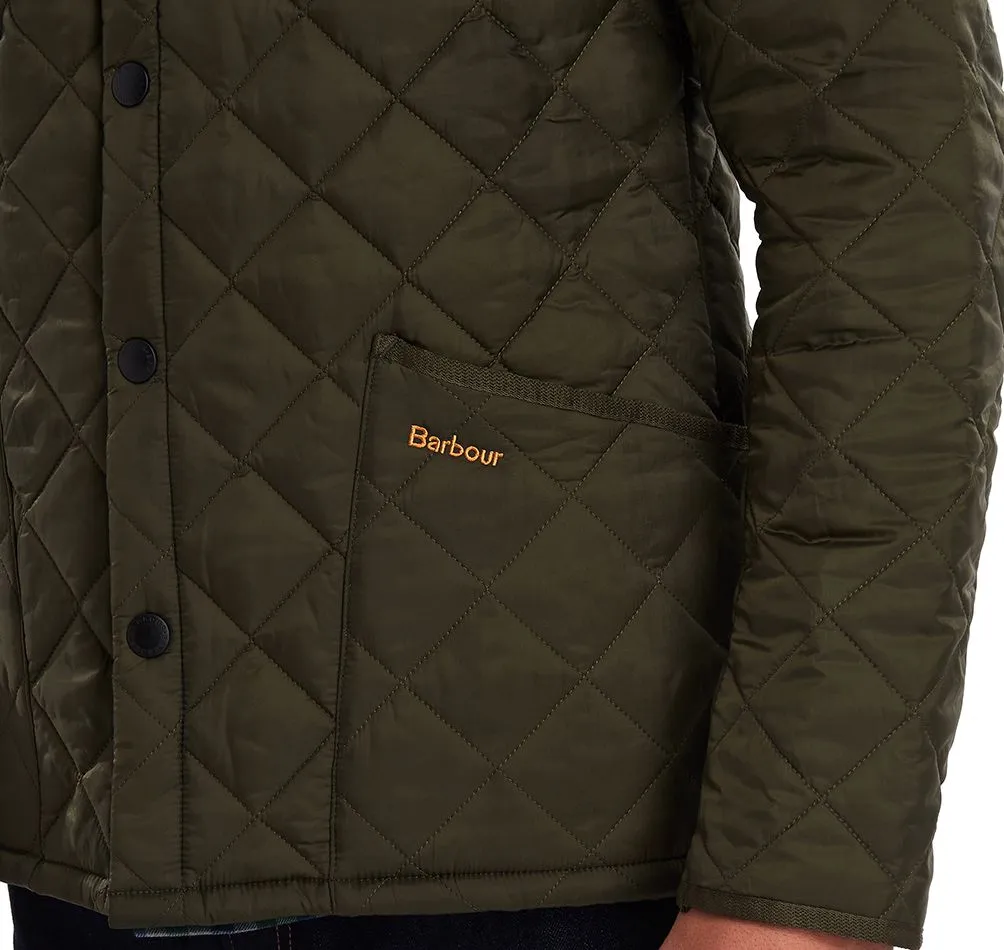 Barbour Men's Hertiage Liddesdale Diamond Quilted Jacket, Tailored Fit