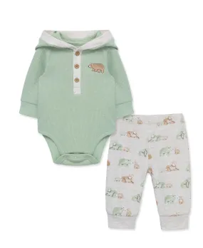 Bear Bodysuit & Pant Set