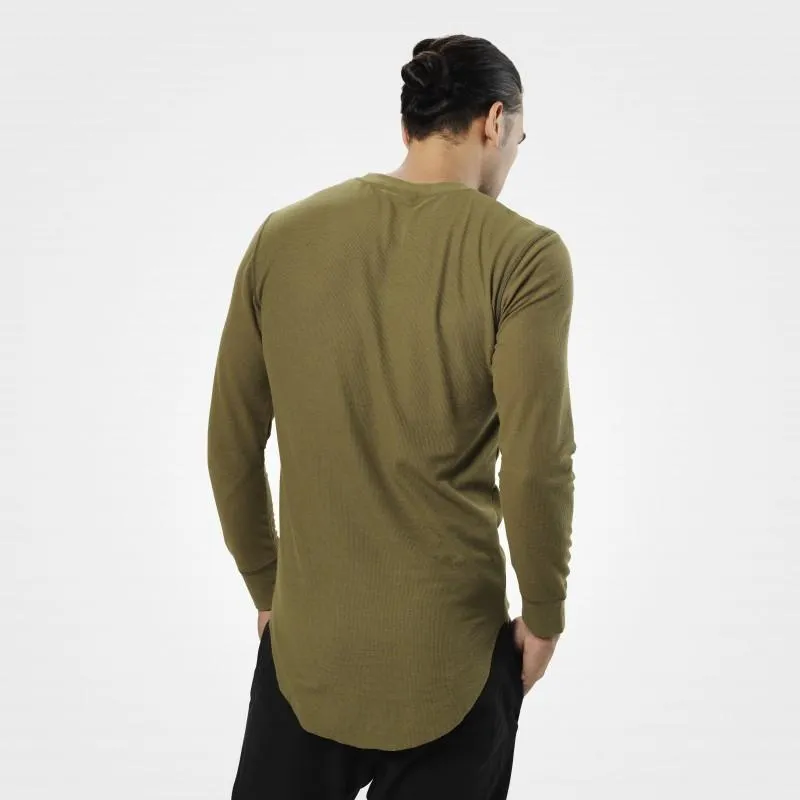 Better Bodies Harlem Thermal L-S - Military Green