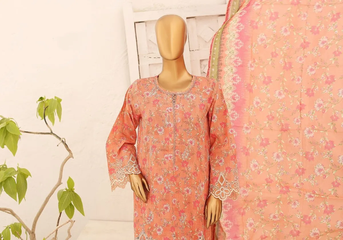 Bin Saeed Chikankari Lawn 3 Piece Suit BIN164