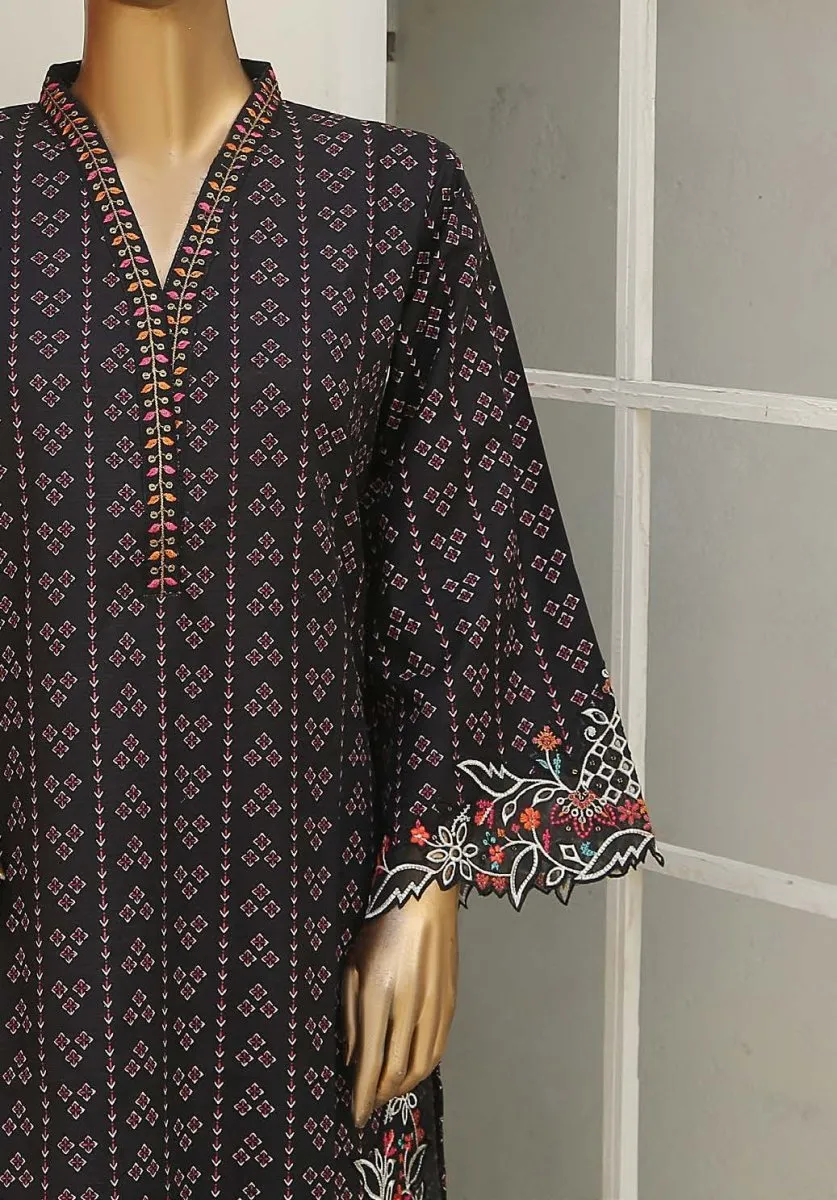 Bin Saeed Embroidered Khaddar 3 Piece Suit BIN141