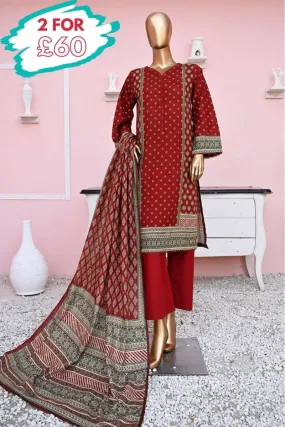 Bin Saeed Khaddar 3 Piece Suit BIN135