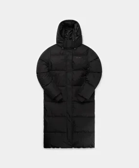 Black Monogram Long Puffer Jacket