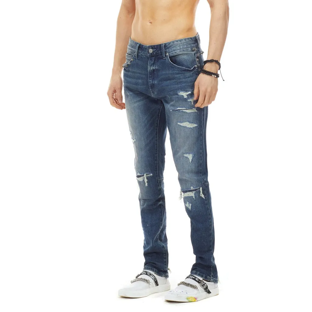 Bleunoir Antique Stud Jeans - Mode Blue