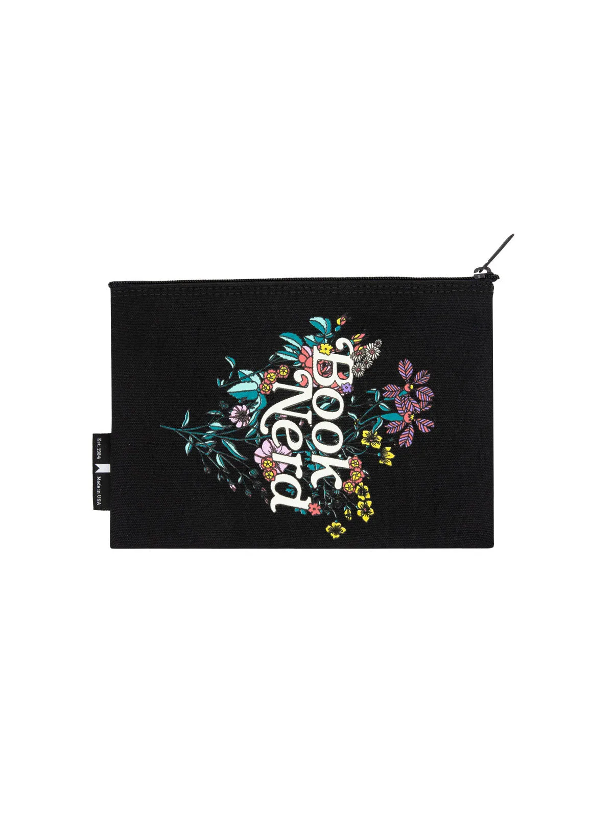 Book Nerd Floral pouch