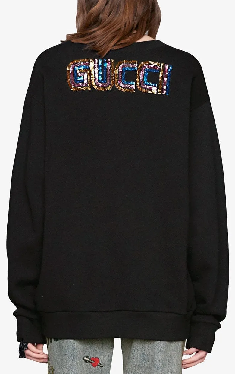 'Bosco and Orso' Embellished Sweatshirt