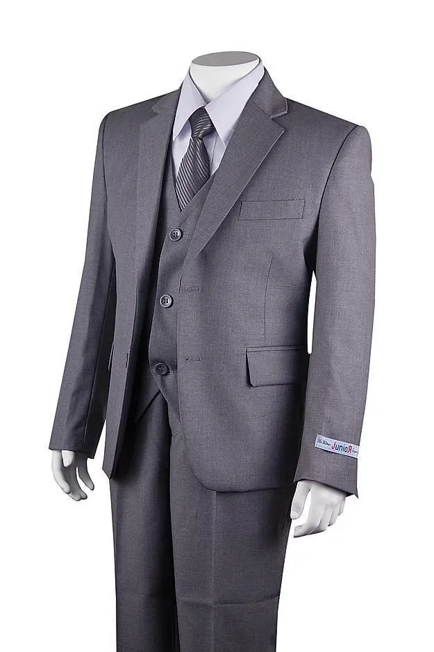 Boys 5 Piece Suit Color Light Grey