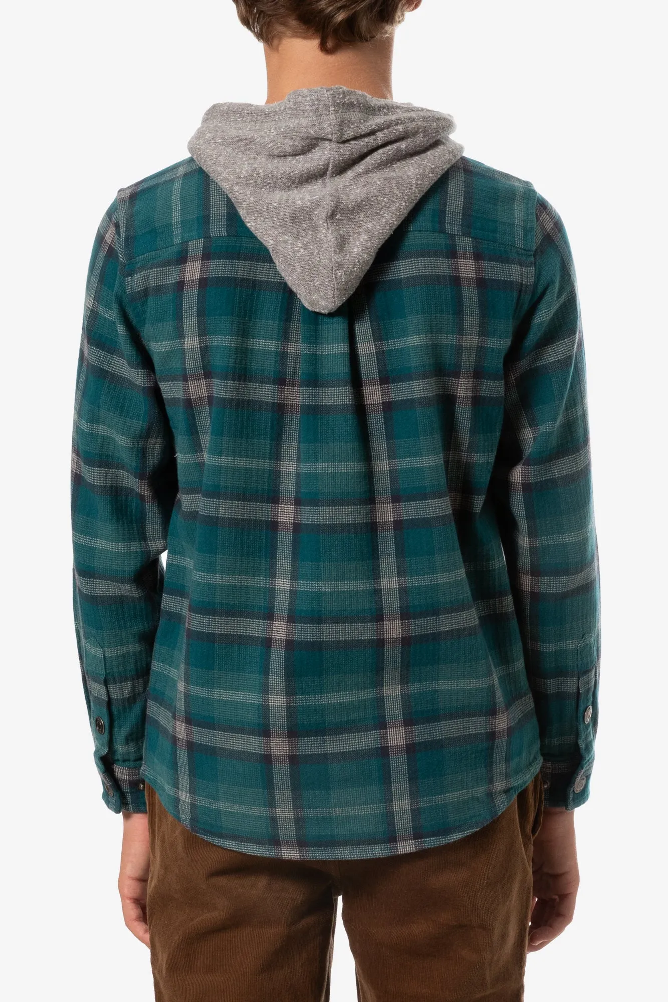 BOYS HAROLD HOODED FLANNEL