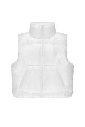 BULLET PUFFER VEST WHITE