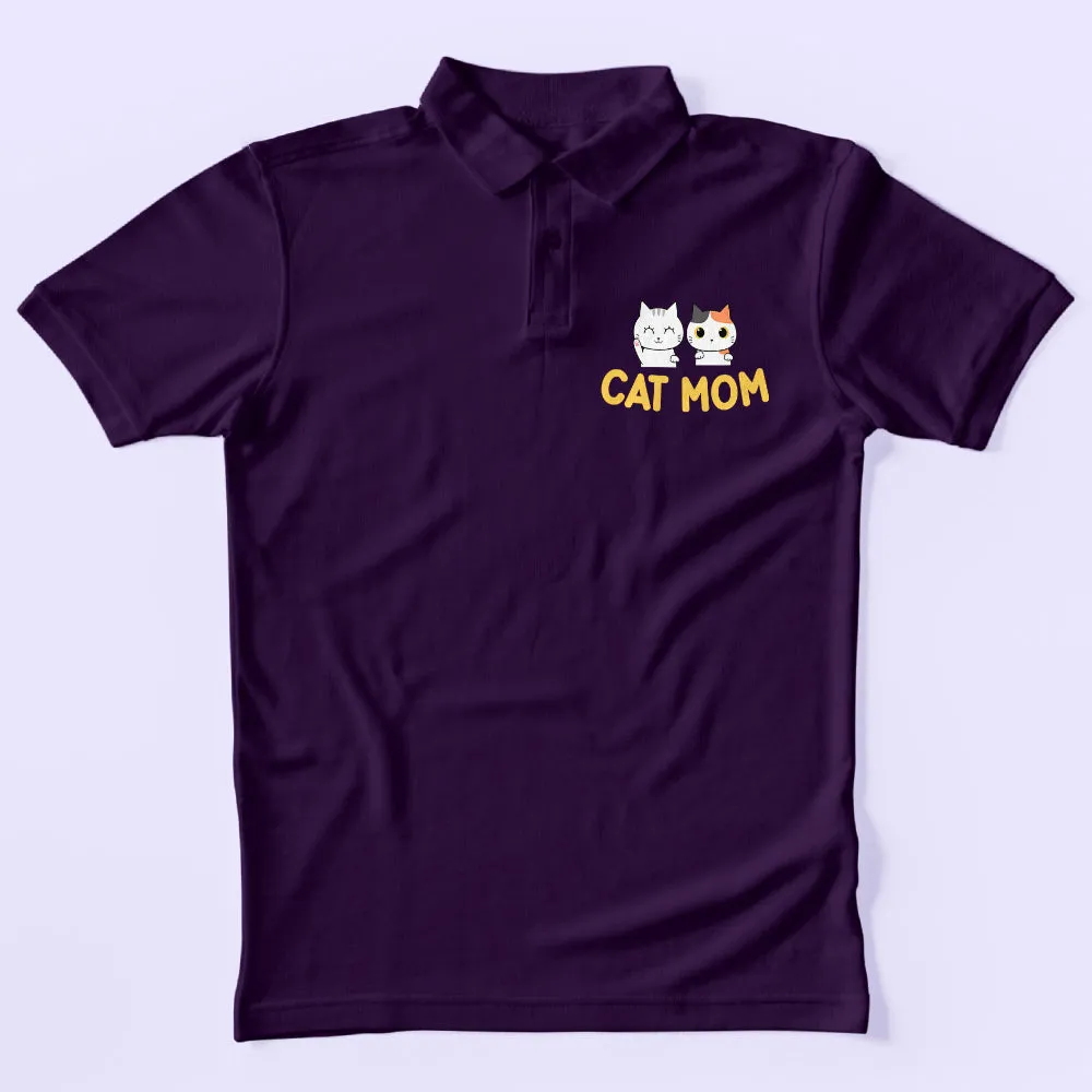 Cat Mom Polo T-Shirt