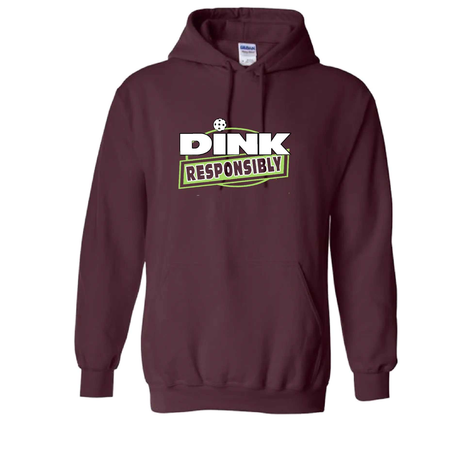 Dink Responsibly | Unisex Hoodie Pickleball Sweatshirt | 50% Cotton 50% Polyester