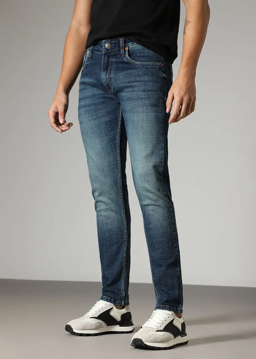 Dusty Blue Slim fit Jeans