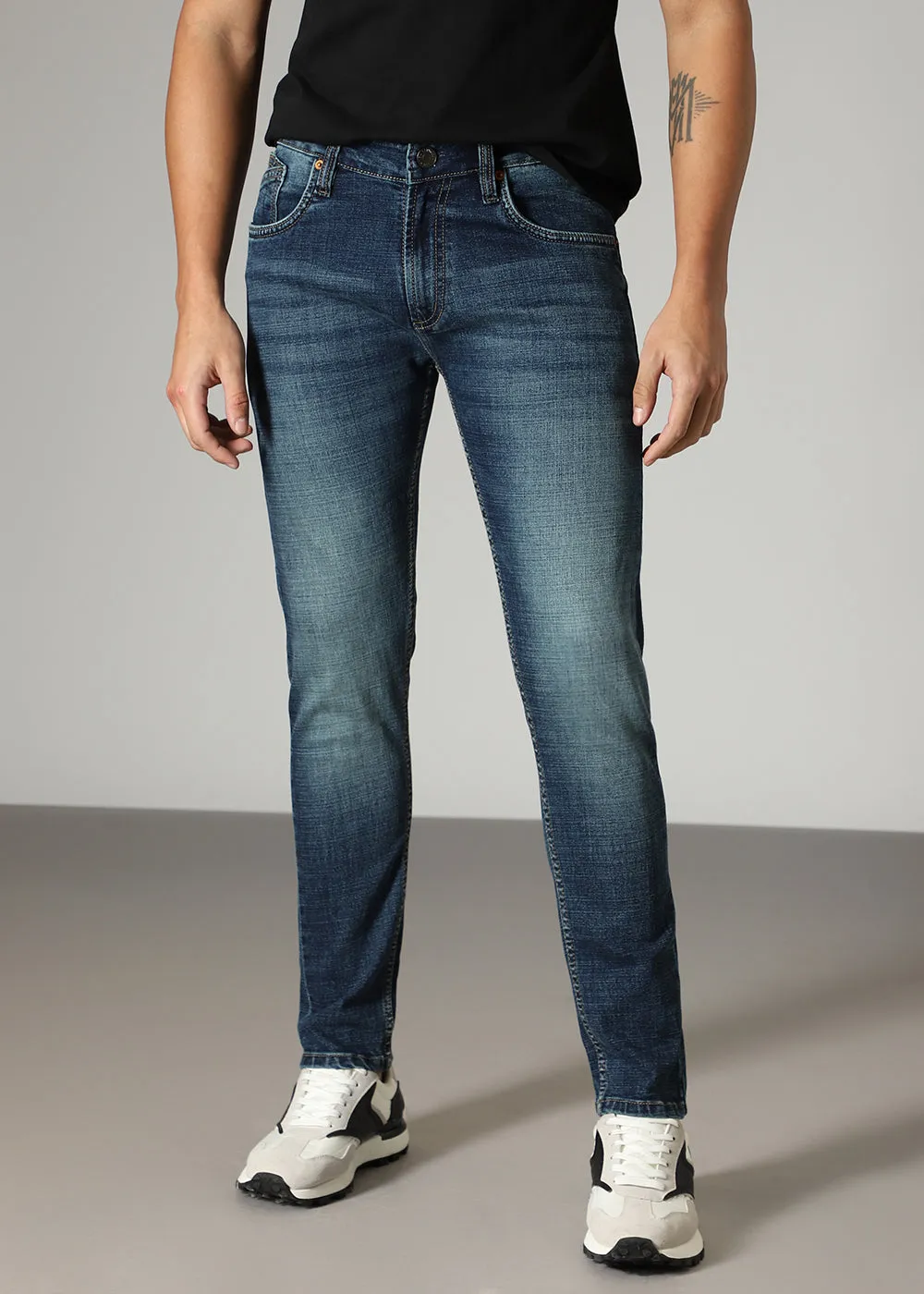 Dusty Blue Slim fit Jeans