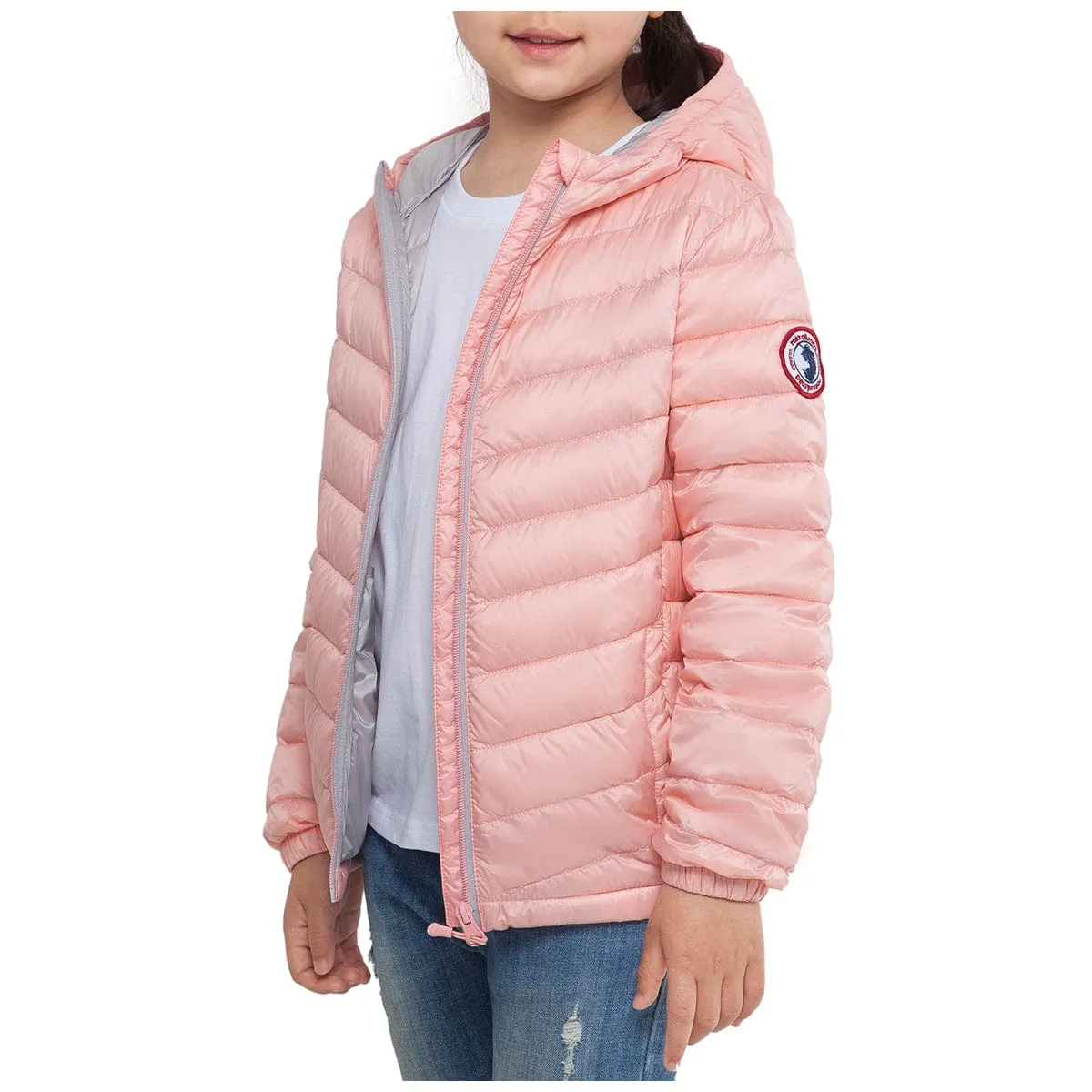 Girls' Ultra Light Packable Down Puffer Jacket