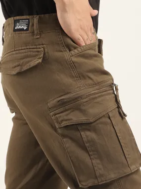 Glory Brown Denim Cargo Pants