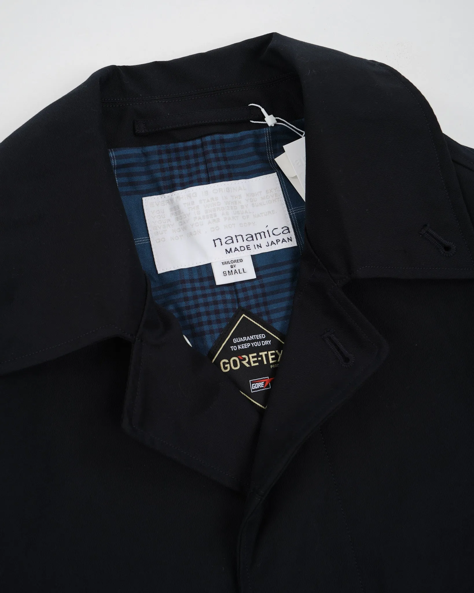 GORE-TEX Balmacaan Coat Navy