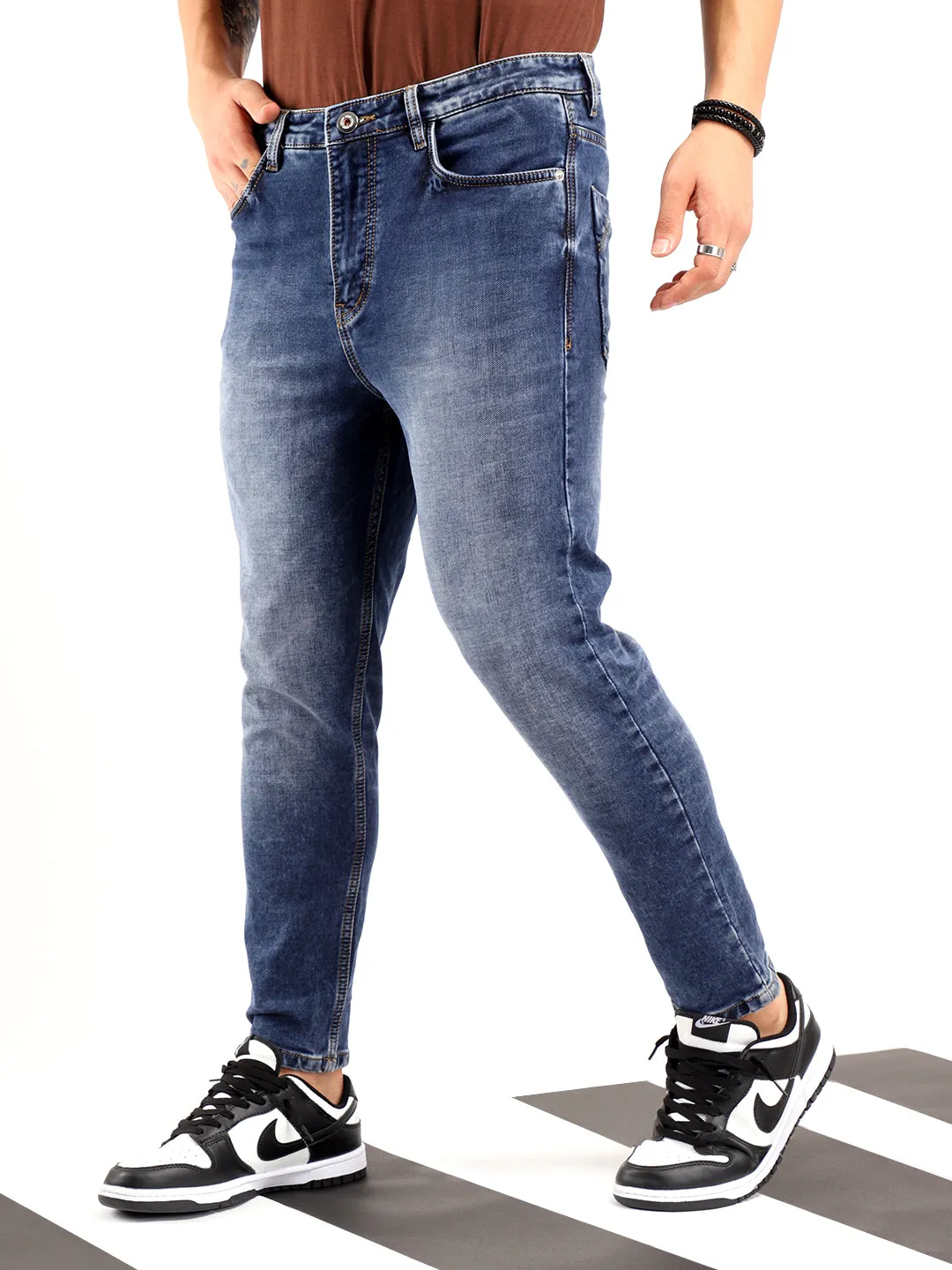 Greedy Blue Ankle Fit jeans