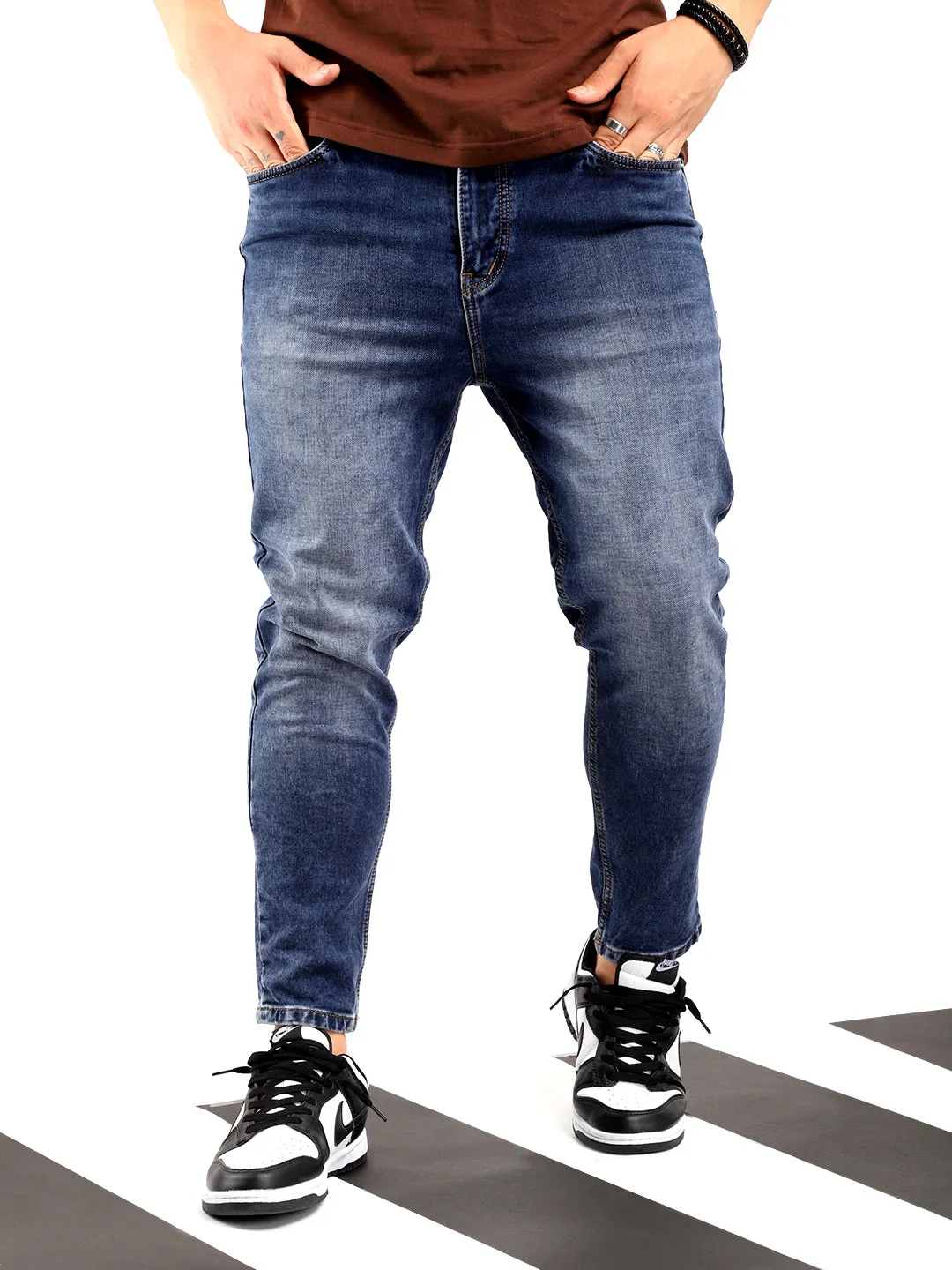 Greedy Blue Ankle Fit jeans