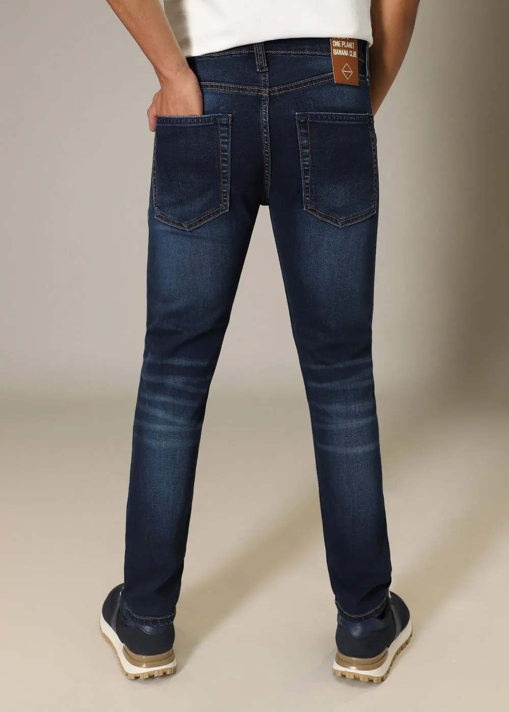 Grunge Blue Slim fit Jeans