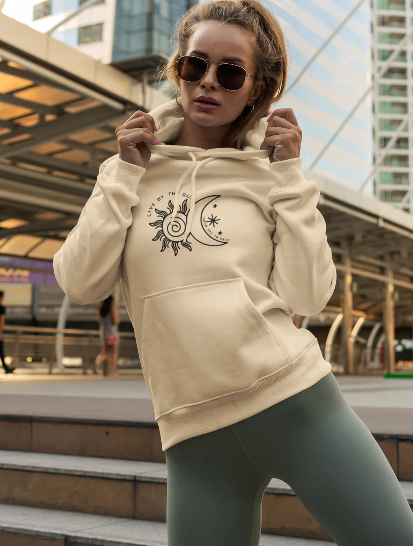 HigherBlanks Premium Hoodie Unisex | Sun Moon