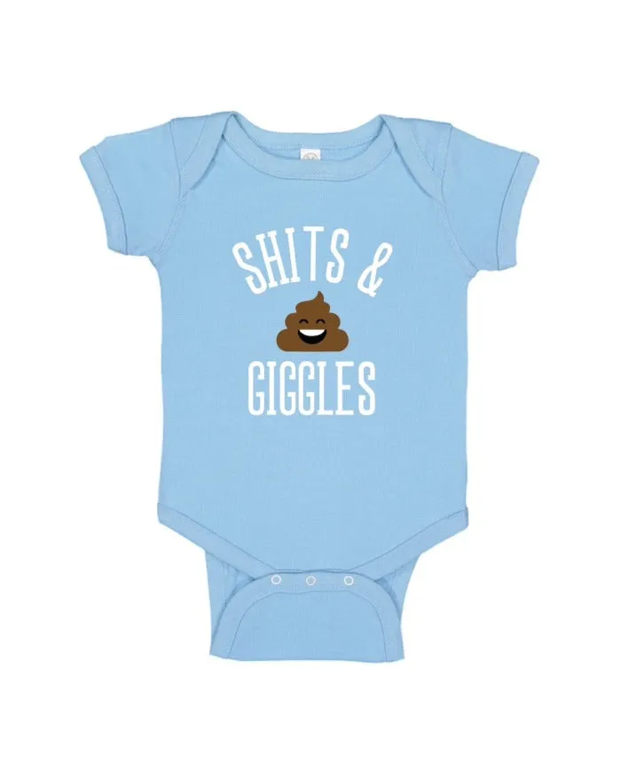 INK "Shits & Giggles" Baby Onesie - Blue