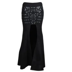 Jelissa Cyber Punk Gothic Long Skirt