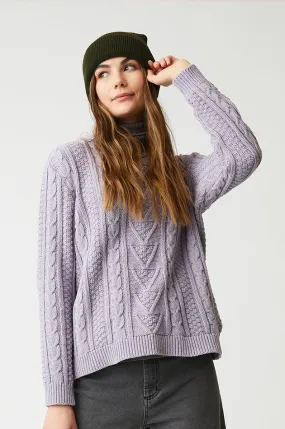 Jennifer Eco Cotton Cable Pullover Sweater