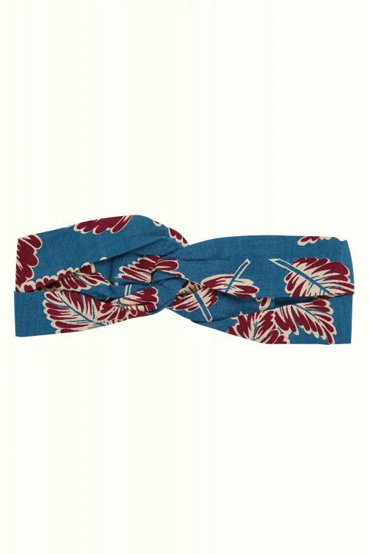 King Louie - Twist Hairband  - Orient Blue