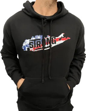 Long Island Strong American Flag Hoodie