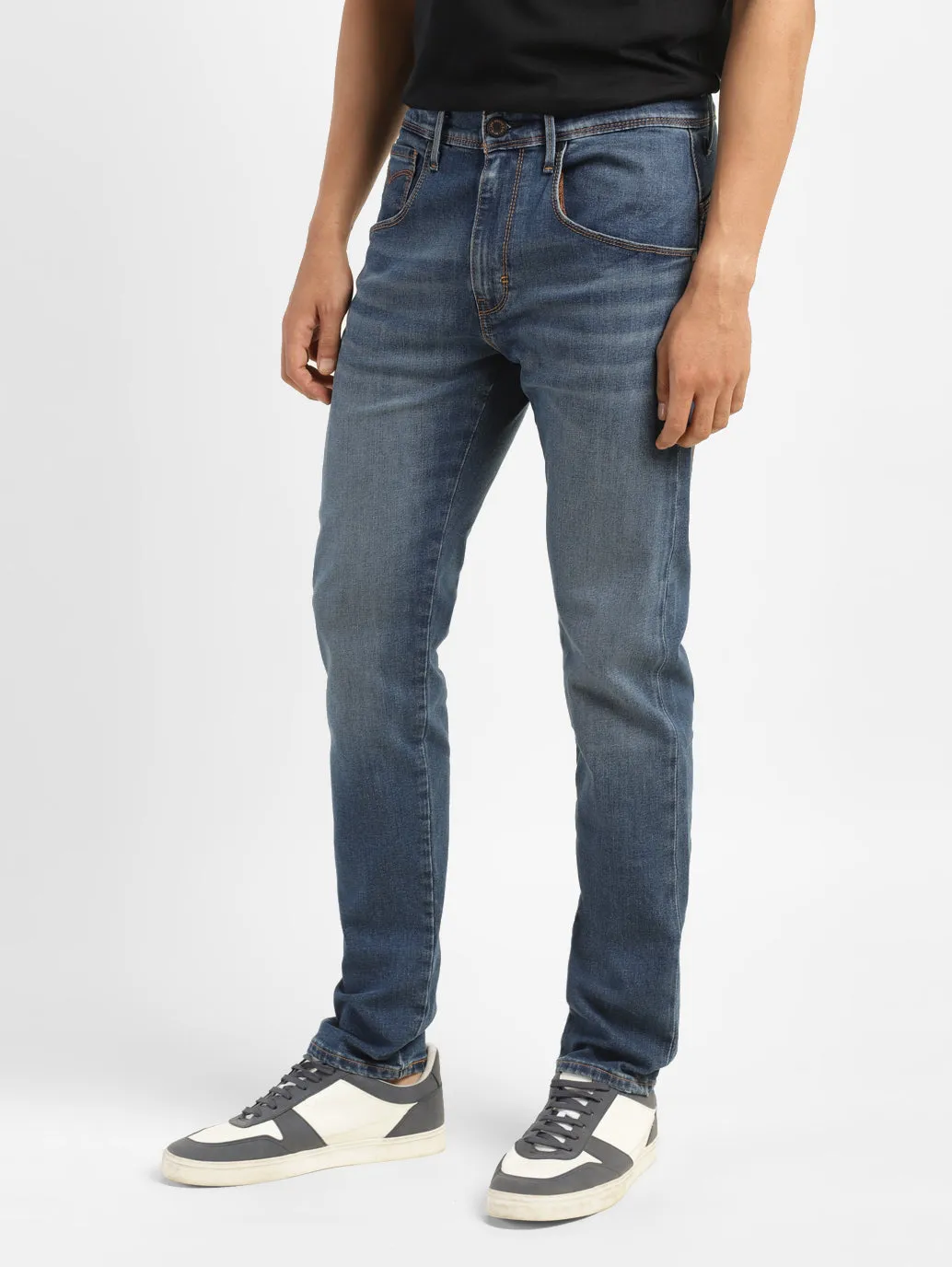 Men's 512 Mid Indigo Slim Tapered Fit Jeans