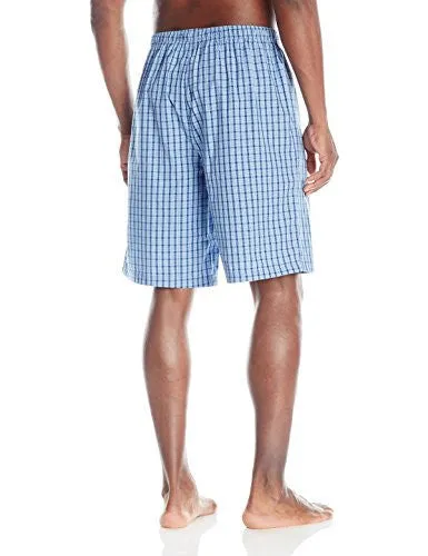 NAUTICA MEN'S WOVEN PLAID SHORT, FRENCH BLUE, MEDIUM