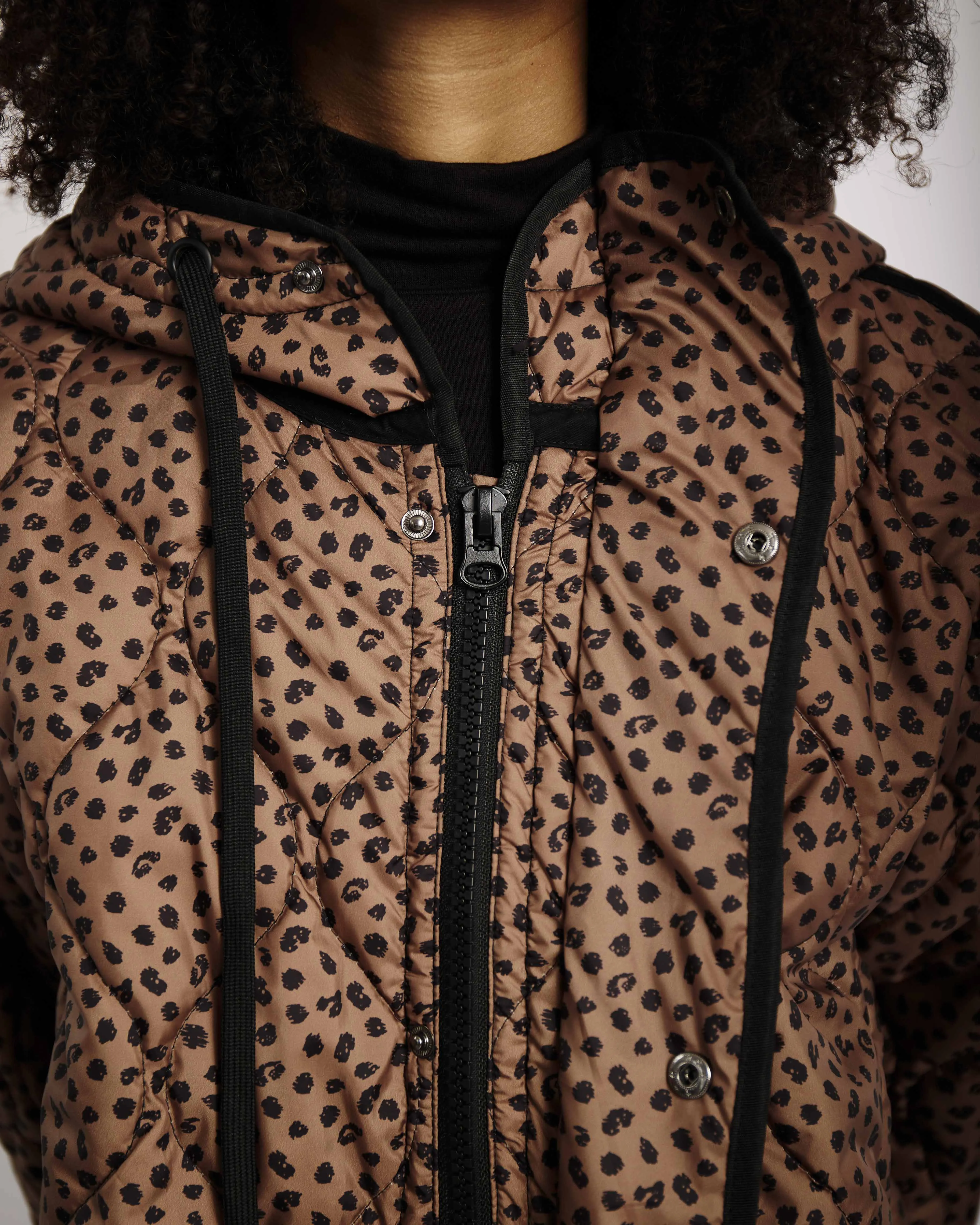 Quilted Puffer in Animal