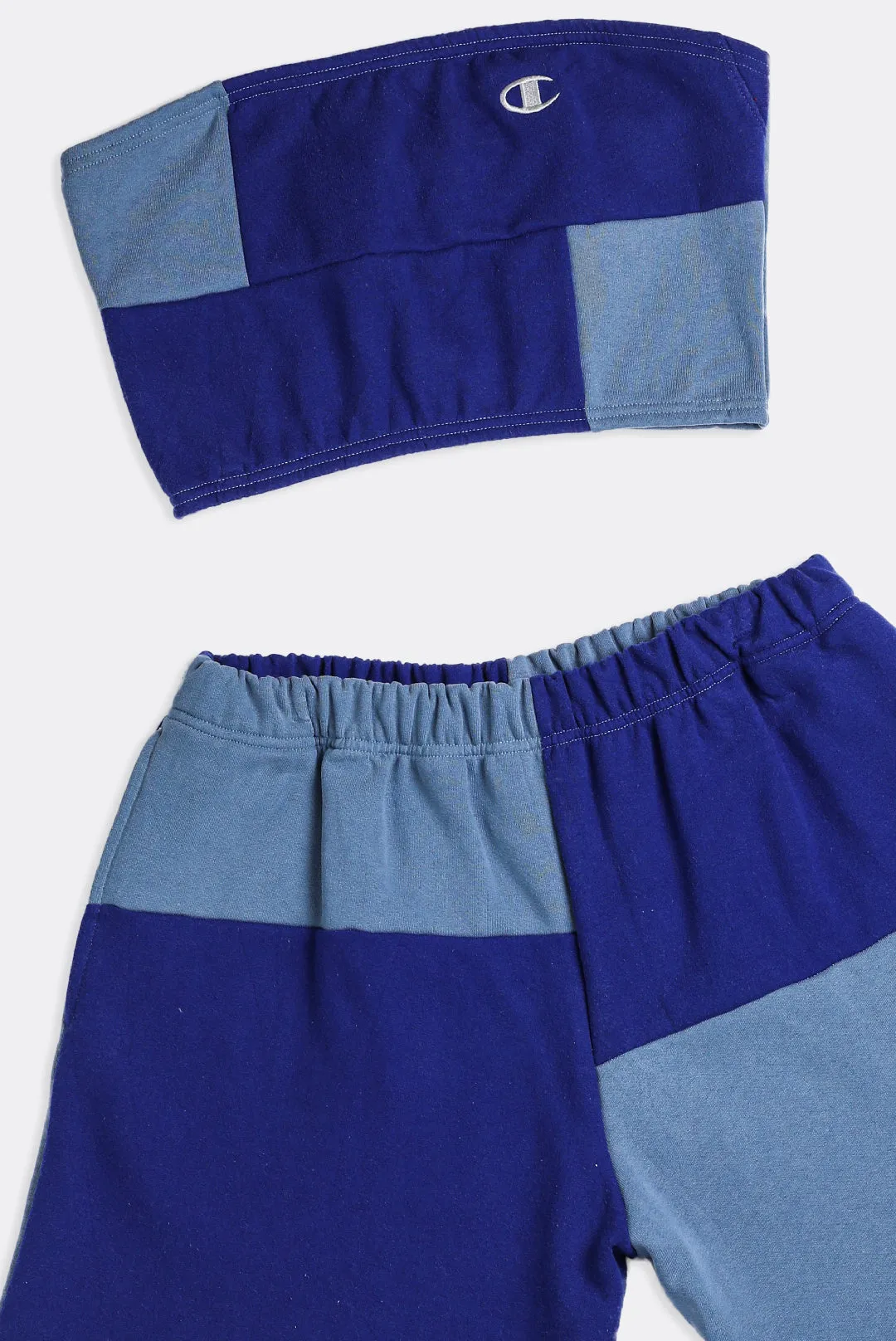 Rework Champion Patchwork Sweatshorts Set - L