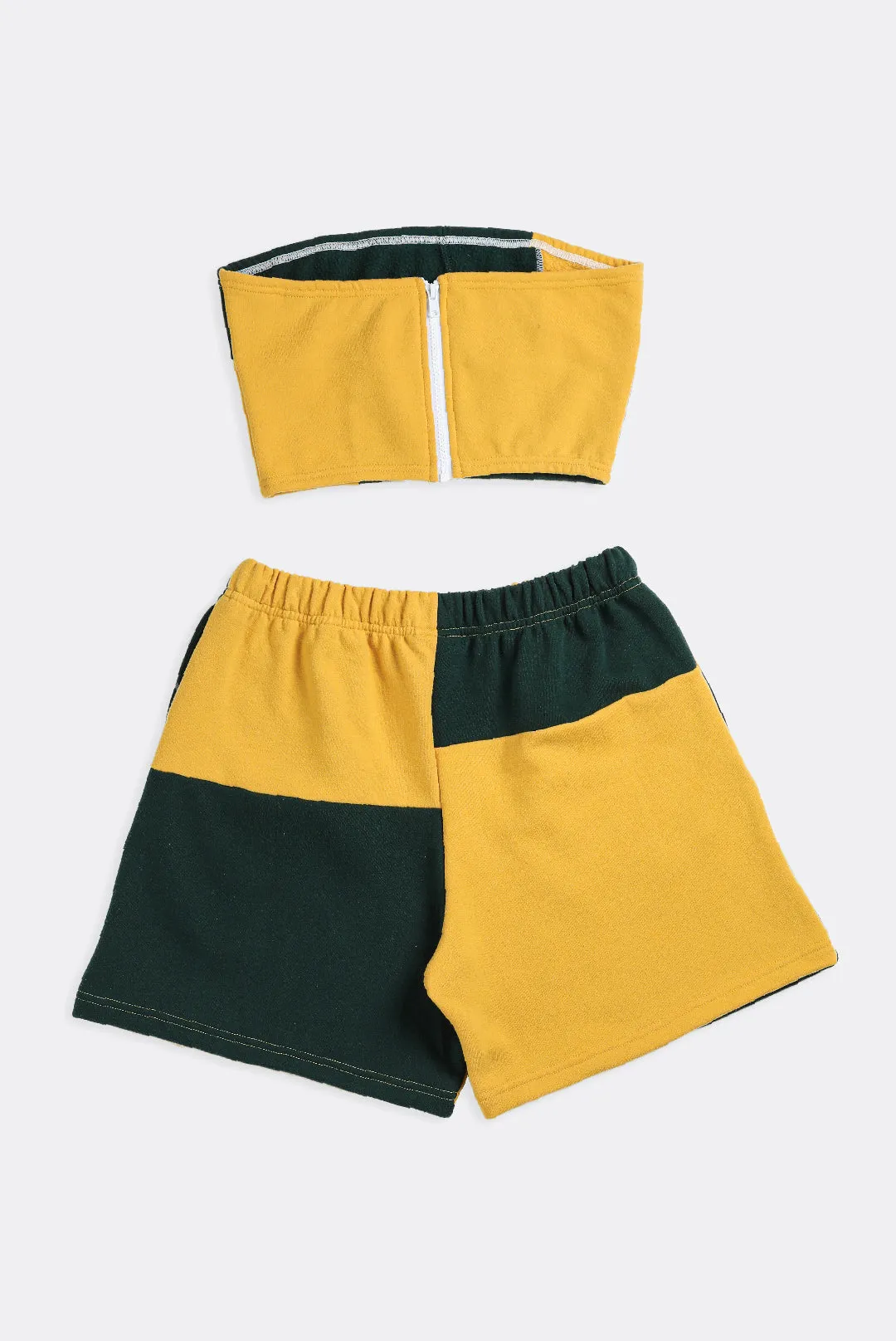 Rework Champion Patchwork Sweatshorts Set - M