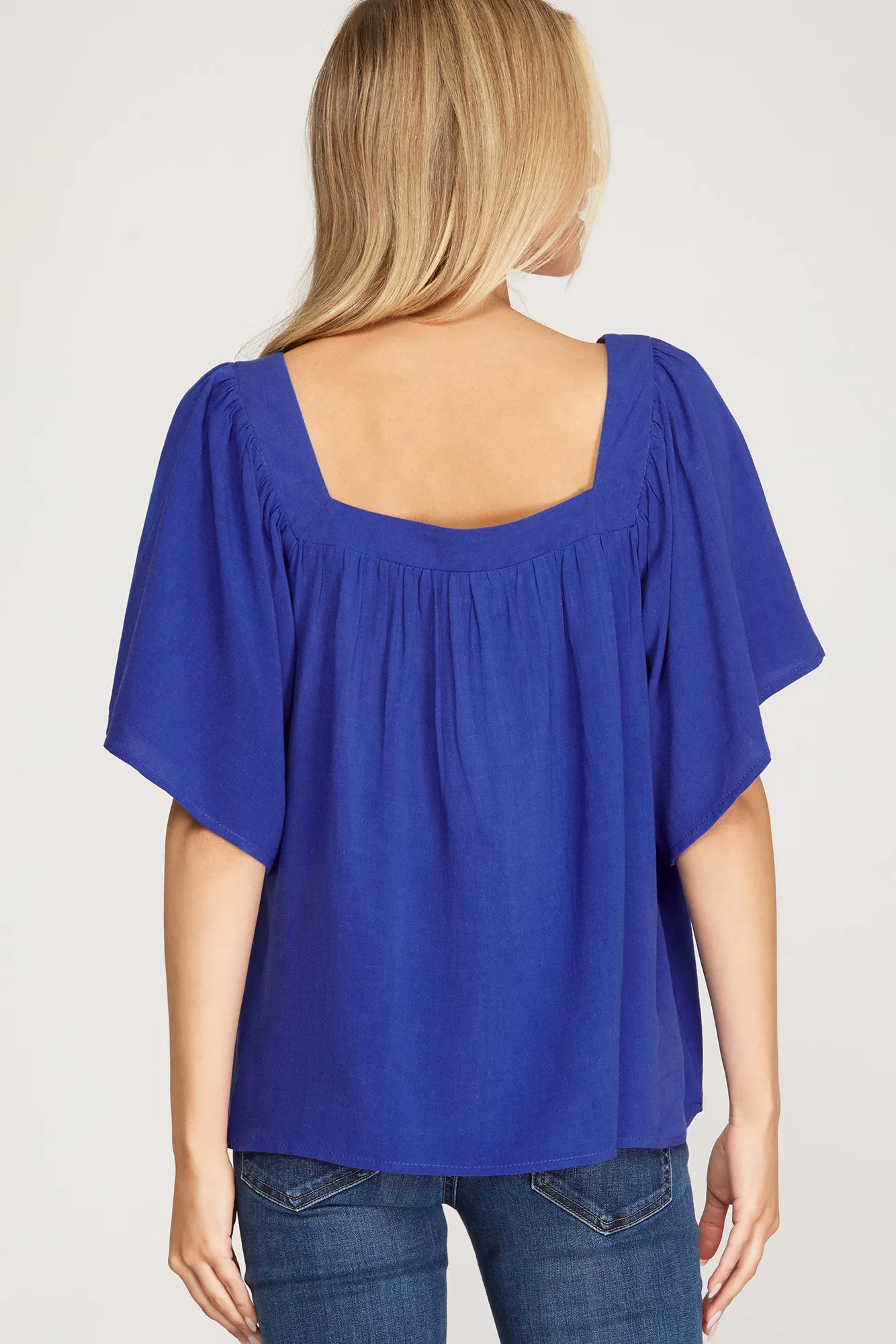 Royal Blue Top - Bella Chic Fashion Boutique