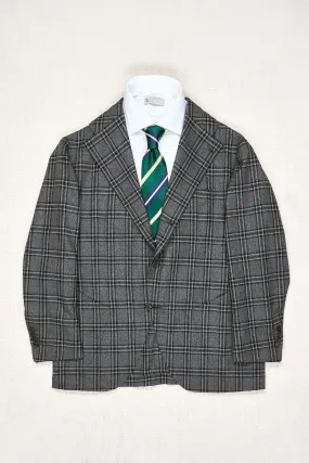 Sciamat Grey/Black/White Check Wool Sport Coat