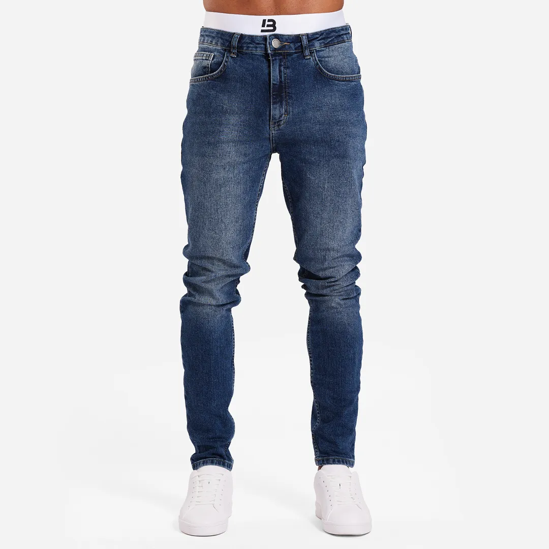 Serrano Slim Fit Jeans - Mid Blue