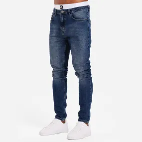 Serrano Slim Fit Jeans - Mid Blue