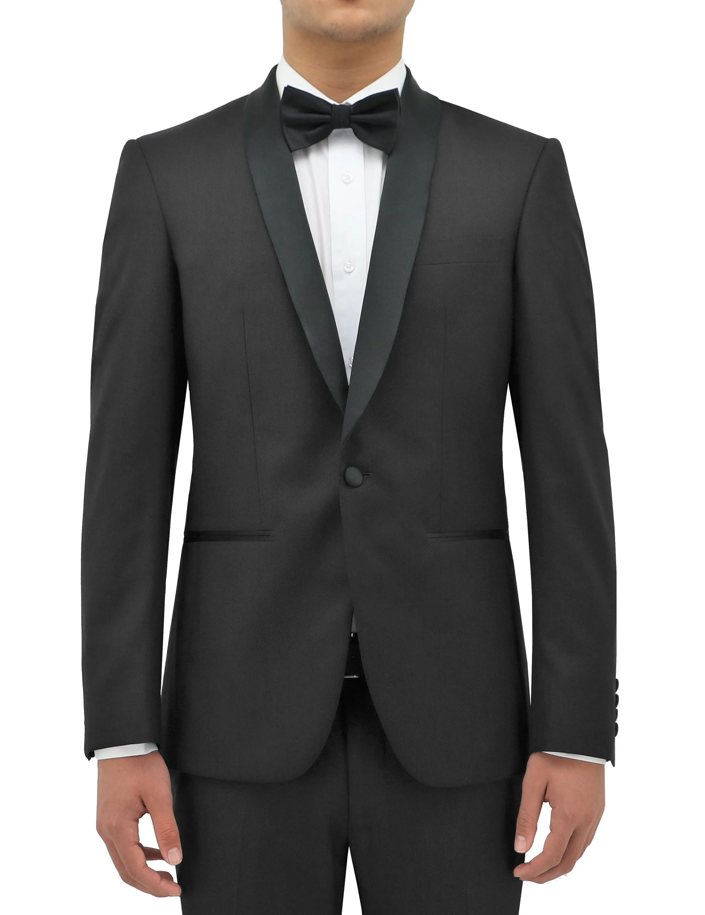 Shawl Shape 203 Black Wool Dinner Jacket