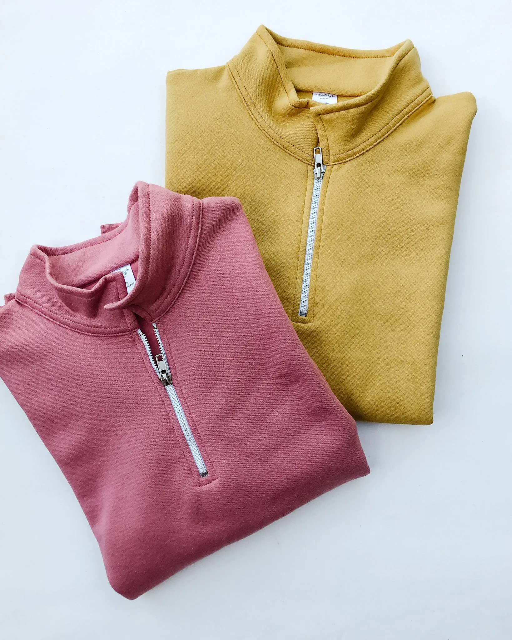 The Everyday Basics ~ Unisex 1/4 Zip Up Pullovers