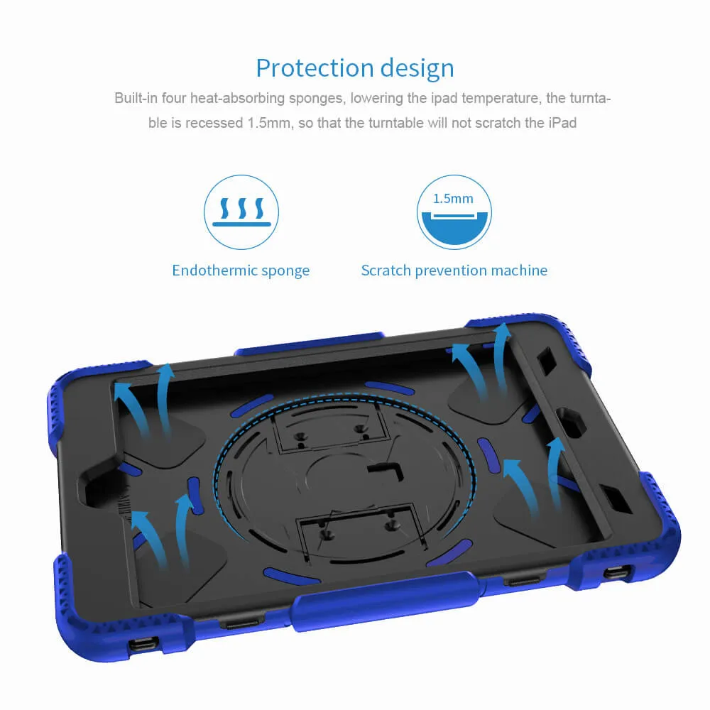 Tough On iPad 5 / 6th Gen 9.7" Case Rugged Protection Blue