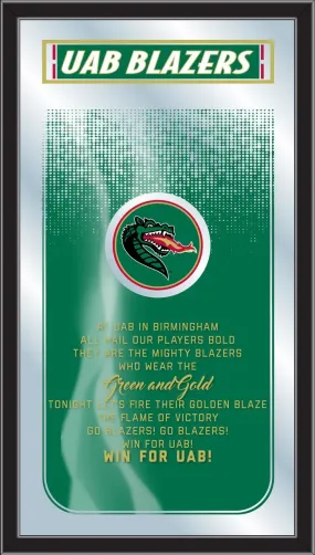 UAB Blazers Holland Bar Stool Co. Fight Song Mirror (26" x 15")