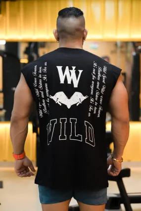 WV STAND UP "PREMIUM VINTAGE" MUSCLE TEE (BLACK)