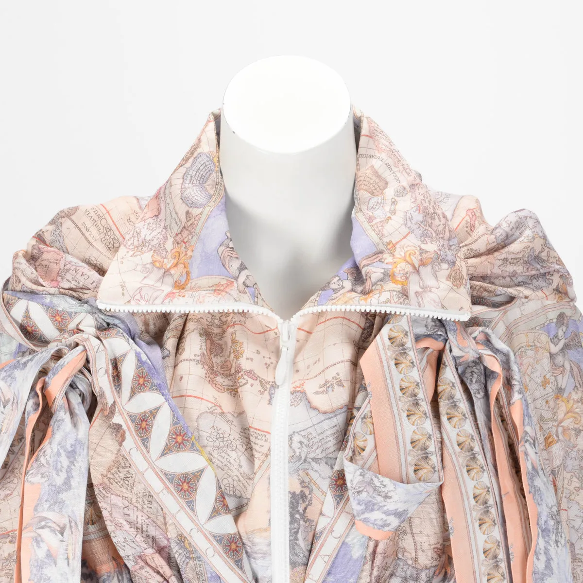 Zimmermann Odyssey Print High Tide Crop Jacket 0